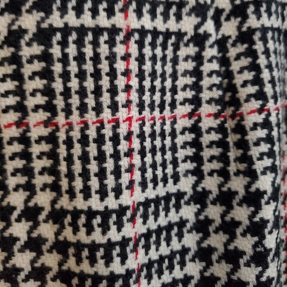 Talbots Houndstooth Wool A-Line Pencil Skirt Sz. 6 - Picture 3 of 4
